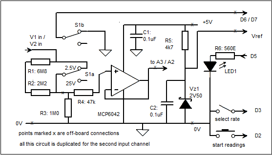 data logger input circuit