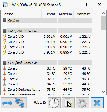HHWInfo sensors